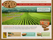 Tablet Screenshot of gpodpotatoes.com
